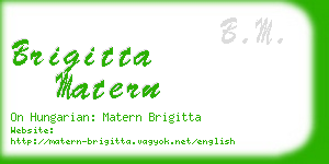 brigitta matern business card